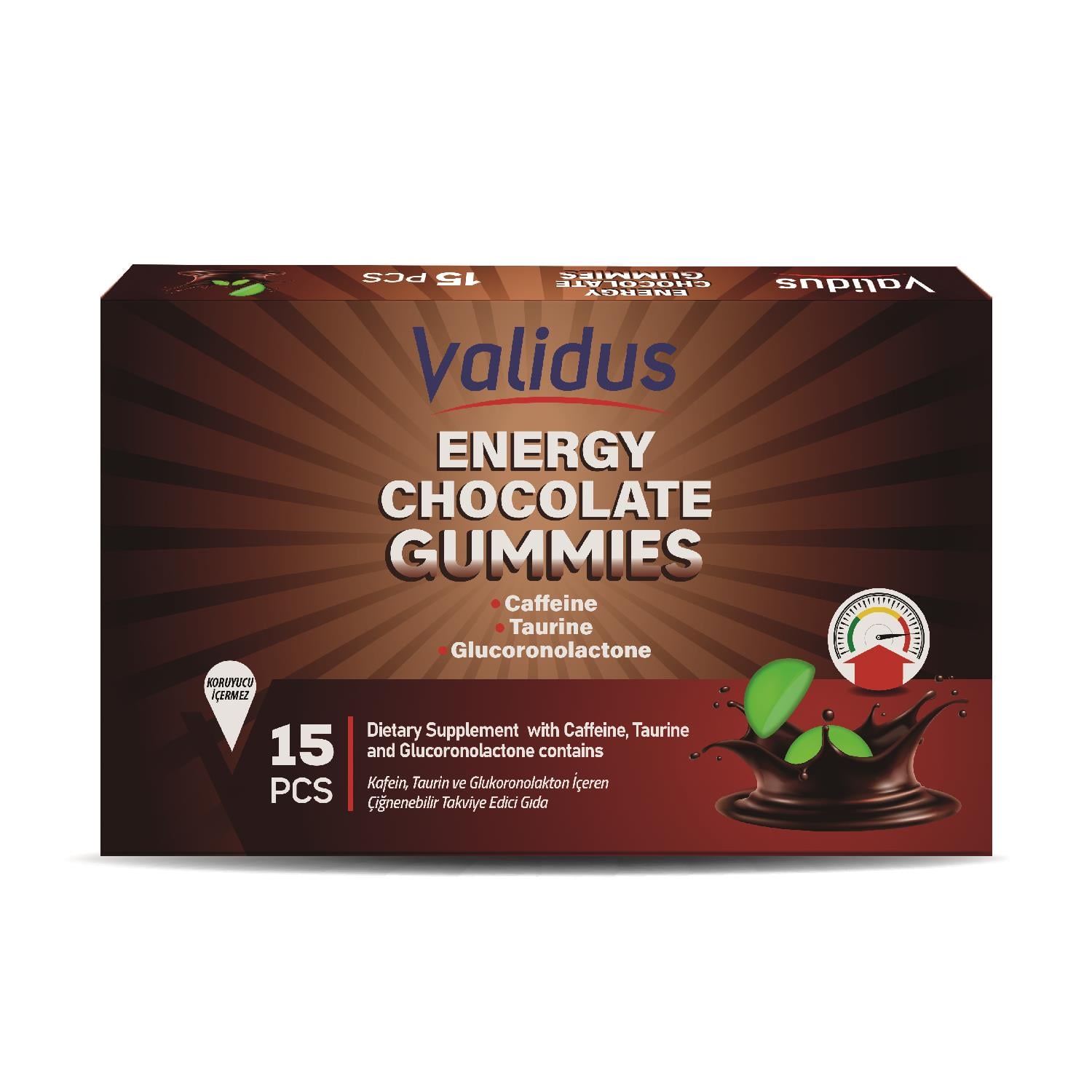 Validus Energy Chocolate 15 Gummies