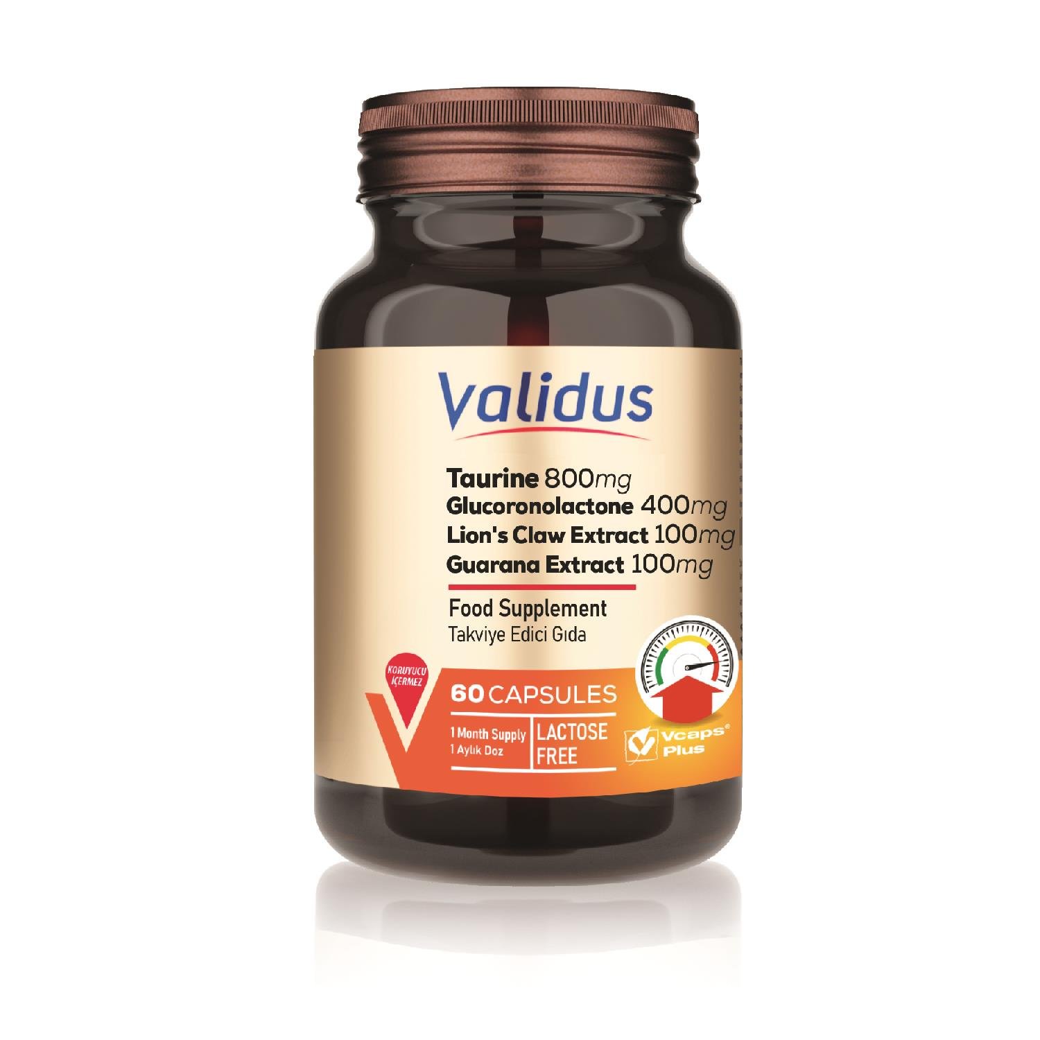 Validus Glukoronolakton, Kafein and Taurin Relax Chocolate Gummies