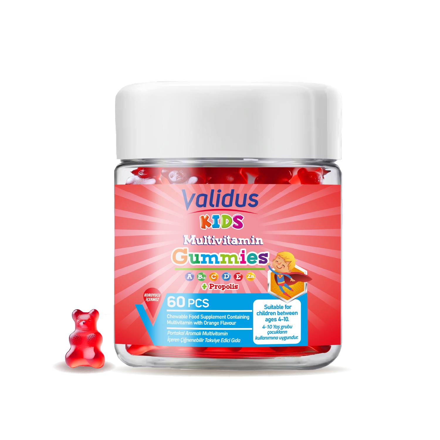 Validus Kids Multivitamin 60 Gummies