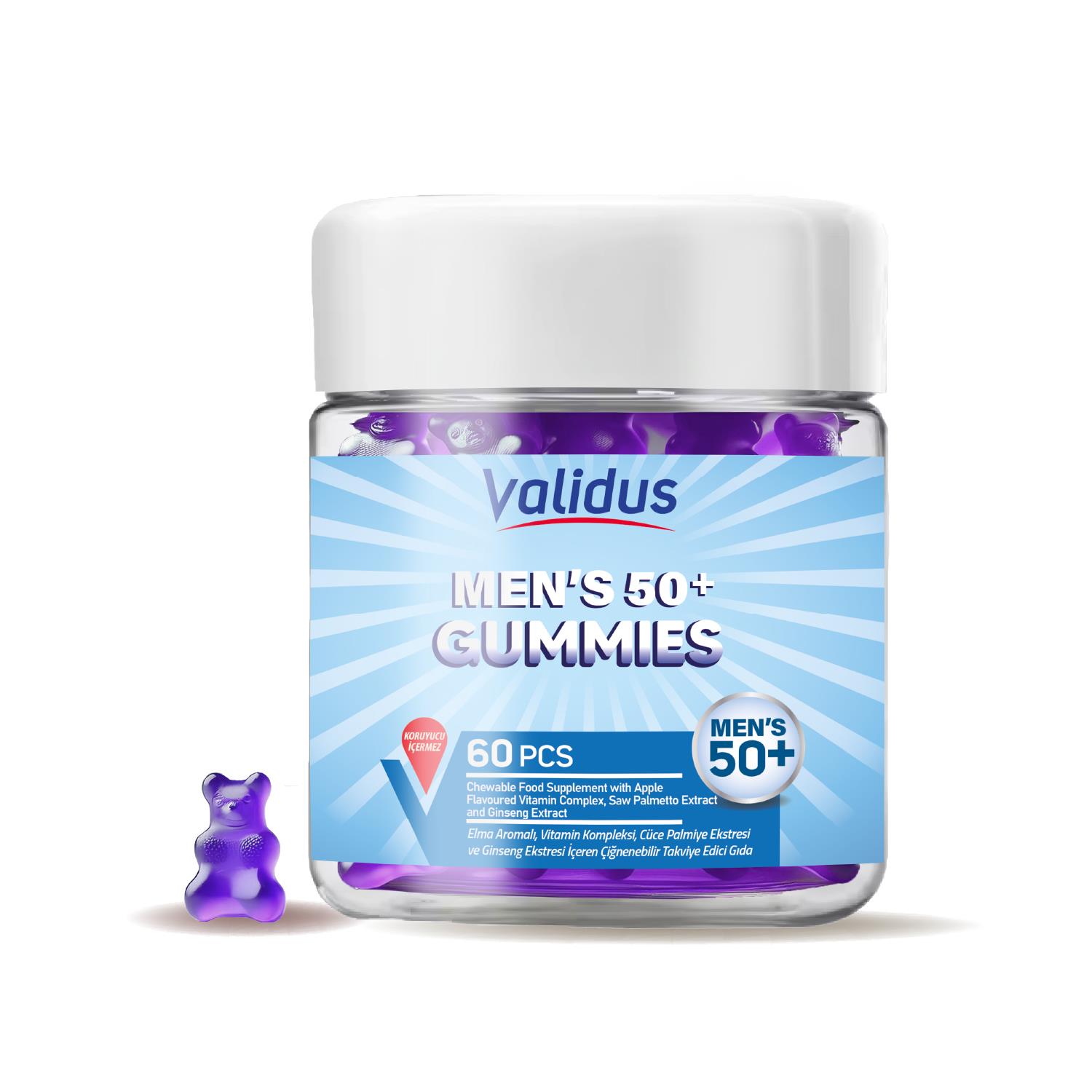 Validus Mens 50+ 60 Gummy