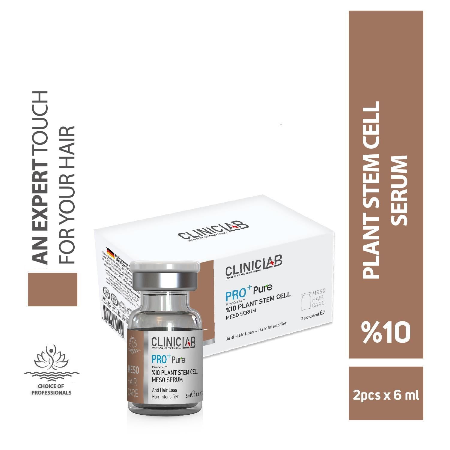 Cliniclab Pro+ Pure %10 Plant Stem Cell Meso Serum 6 mL x 2 pcs  
