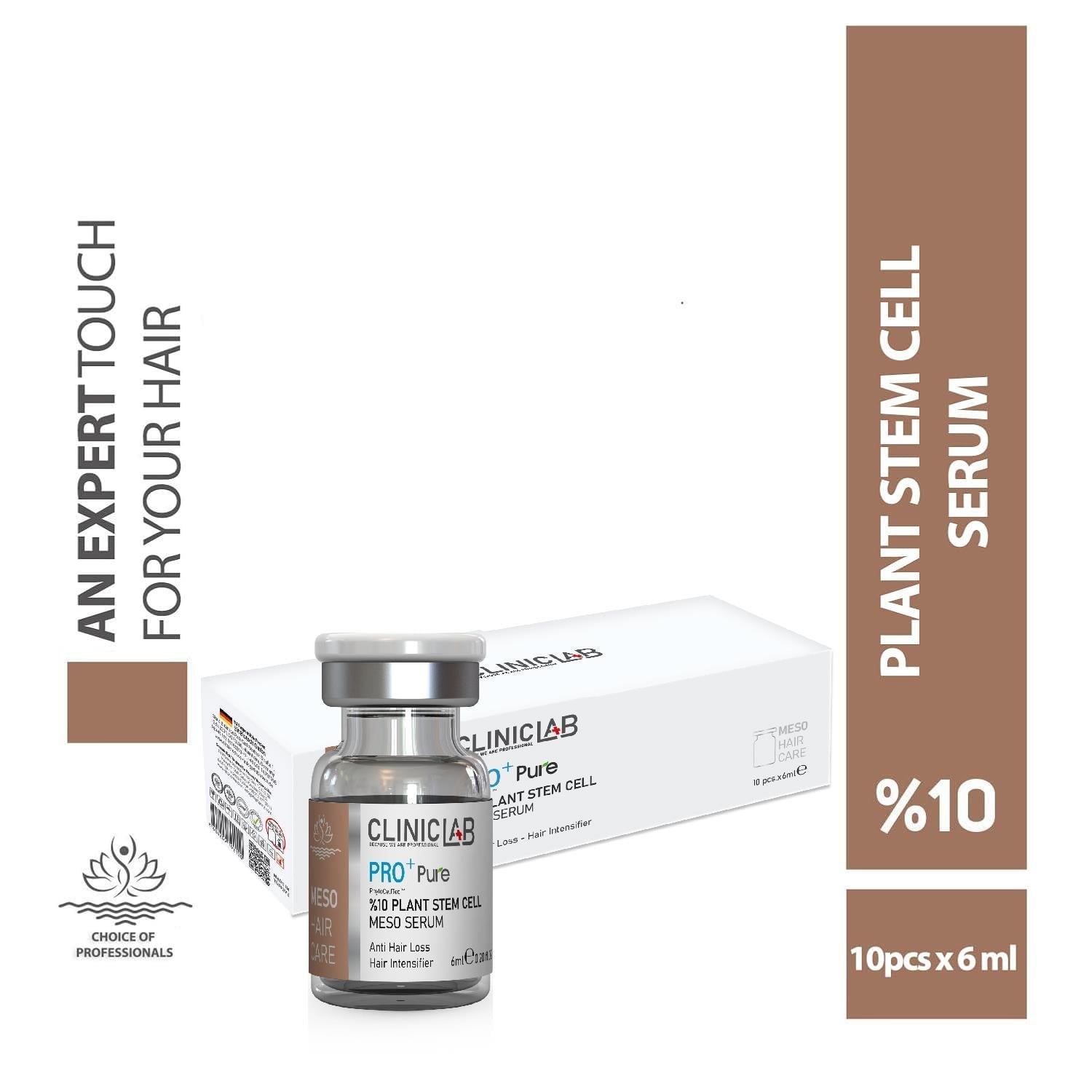 Cliniclab Pro+ Pure %10 Plant Stem Cell Meso Serum 6 mL x 10 pcs