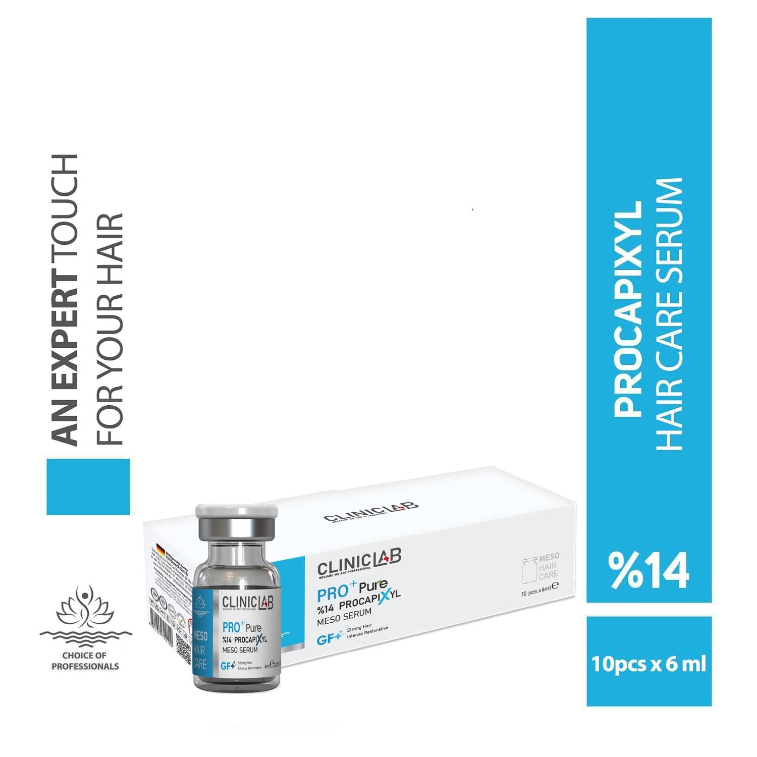 Cliniclab Pro+ Pure %14 Procapixyl Growth Factor Meso Serum 6 mL x 10 pcs
