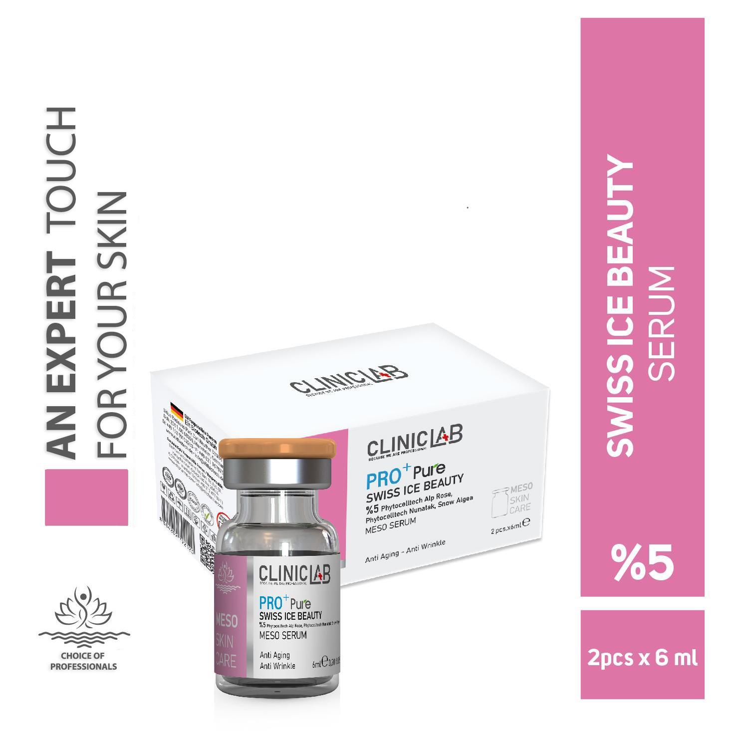 Cliniclab Pro+ Pure Swiss Ice Beauty Meso.Serum 6 mL x 2 pcs  
