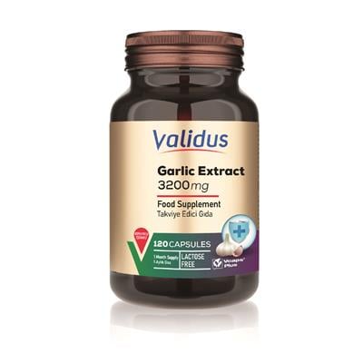 Validus Sarımsak Ekstresi İçeren Kapsül Takviye Edici Gıda