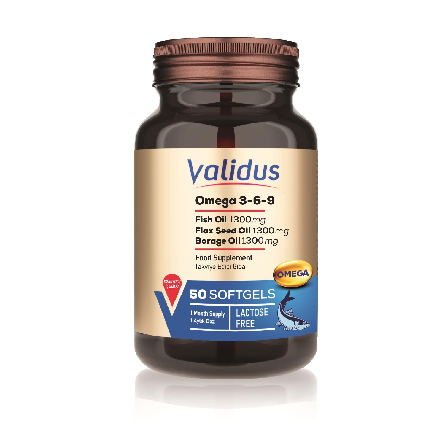 Omega 3-6-9 Softgel 50 Adet