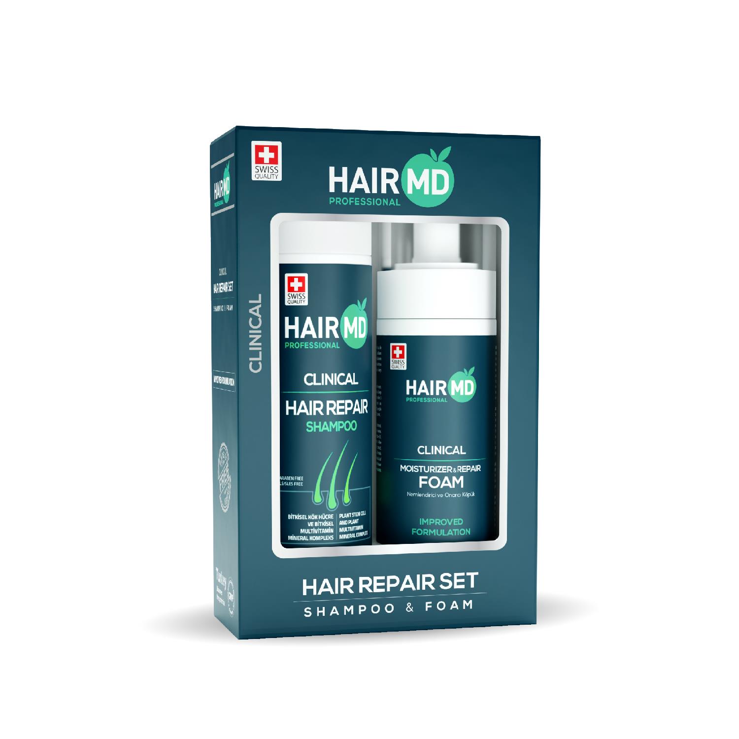Hairmd Clinical Hair Repair Set ( 100 Ml Shampoo + 100 Ml Repair Foam )