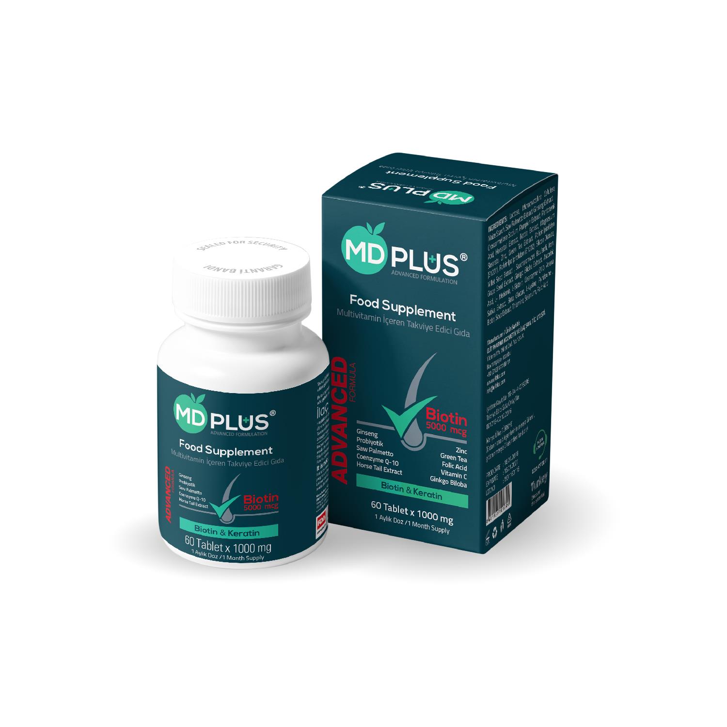 Md Plus Advanced Hair Multivitamin 60 Tablet