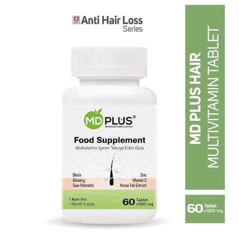 Md-Plus Hair Multivitamin 60 Tablet: Saç Sağlığınız İçin Güçlü Bir Destek