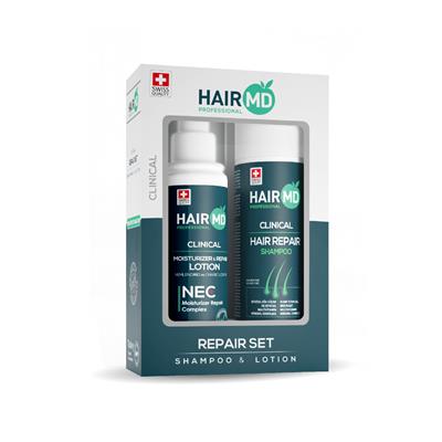 Hairmd Clinical Hair Repair Set ( 250 Ml Shampoo + 125 Ml Nec Lotion )