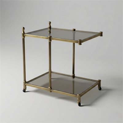  Füme Cam Servis Arabası