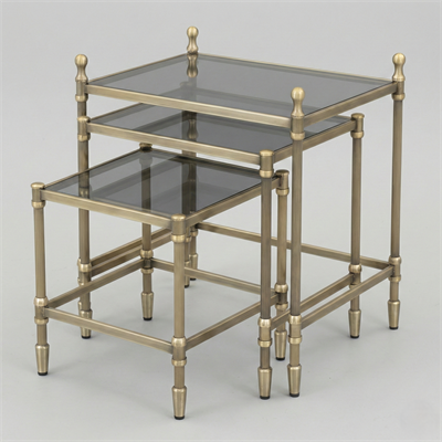  Klasik Üçlü Zigon Sehpa Takımı