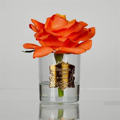 1 Adet Gerçek Dokulu Turuncu Gül