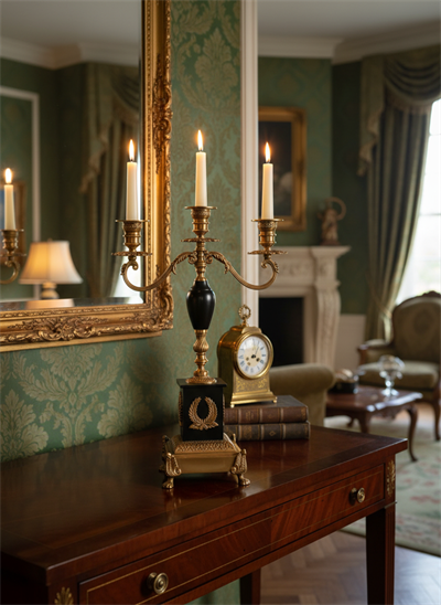 3 Kollu Pirinç Şamdan