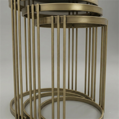 3lü Yuvarlak  Zigon Sehpa Takımı