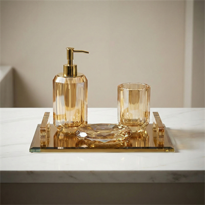 Amber  Banyo Seti 4 Parça Amber