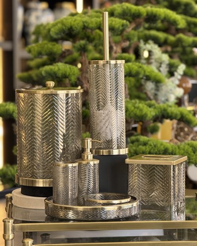 7 Parça Gold Banyo Seti