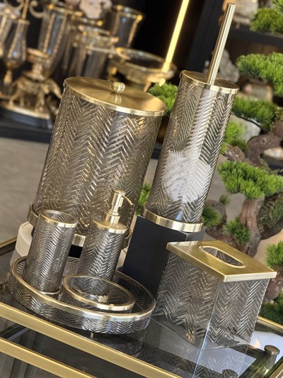 7 Parça Gold Banyo Seti
