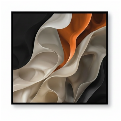 Cam Tablo Modern Akışkan Sanat