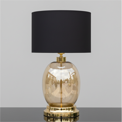  Amber Cam Gövdeli Abajur