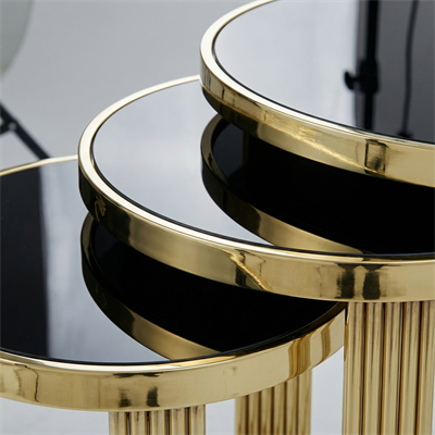 Arte Gold Zigon Sehpa Seti