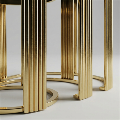 Arte Gold Zigon Sehpa Seti