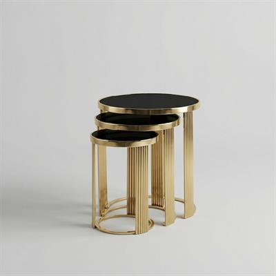 Arte Gold Zigon Sehpa Seti