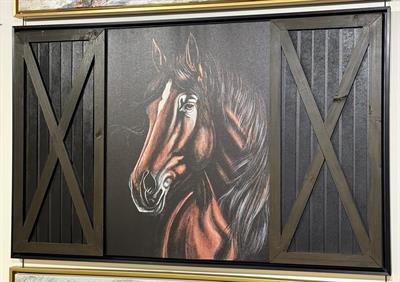 At Portre Kanvas Tablo