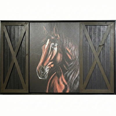 At Portre Kanvas Tablo