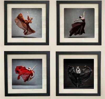 Artisan Çerçeveli Tablo Seti Bale Dansçısı Figürleri