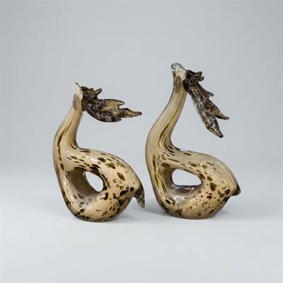 Dekoratif Cam Kuğu Figürü