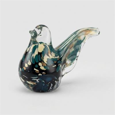 Dekoratif Cam Kuş Obje