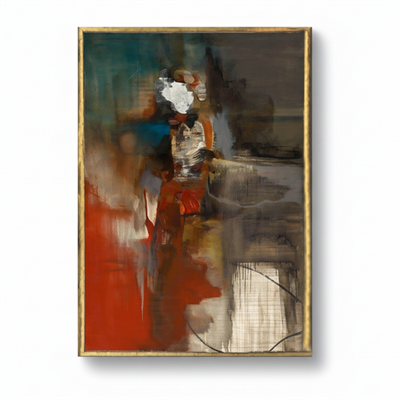 Dinamik Soyut Modern Kanvas Tablo