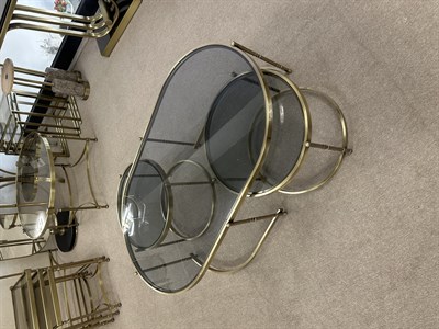 Eskitme Gold Orta Sehpa Seti