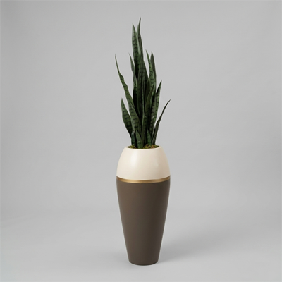 Fiber Saksıda Çiçek Arajmanı