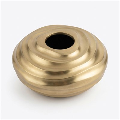 Dalgalı Gold Metal Obje