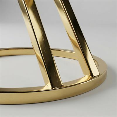 Gold Metal Yuvarlak Sehpa