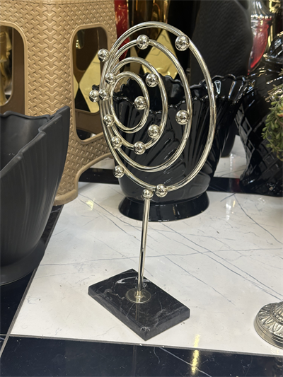 Gümüş Metal Spiral Dekoratif Aksesuar