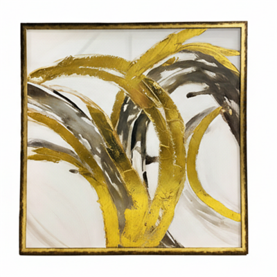 Soyut Işıltılı Altın Dokulu Tablo