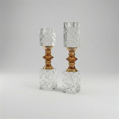 Kristal Şamdan Seti