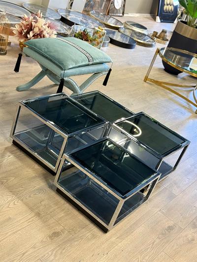 Krom Metal Ayrılabilen Orta Sehpa 