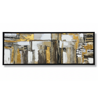 Kanvas Soyut Modern Altın Detaylı