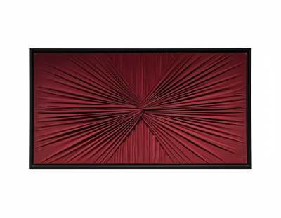 Bordo Düğüm Detaylı Yatay Dekoratif Tablo 