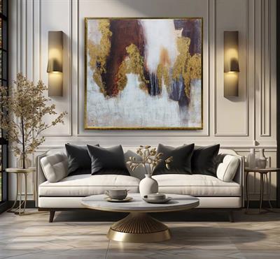 Soyut Lüks Dokulu Sanat Tablosu