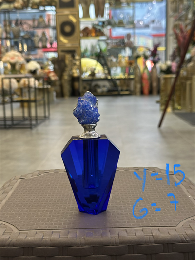 Mavi Kristal Parfüm Şişesi