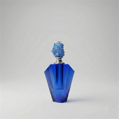 Mavi Kristal Parfüm Şişesi