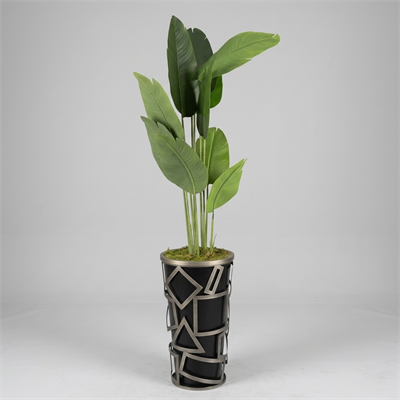 Metal Saksı Yapay Starliçe Aranjmanı