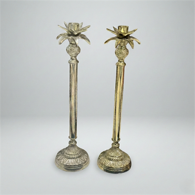 Metal Uzun Dekoratif Şamdan