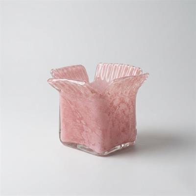 Pembe Cam Dekoratif Vazo