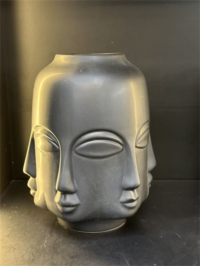 Siyah Çoklu Yüz Vazo